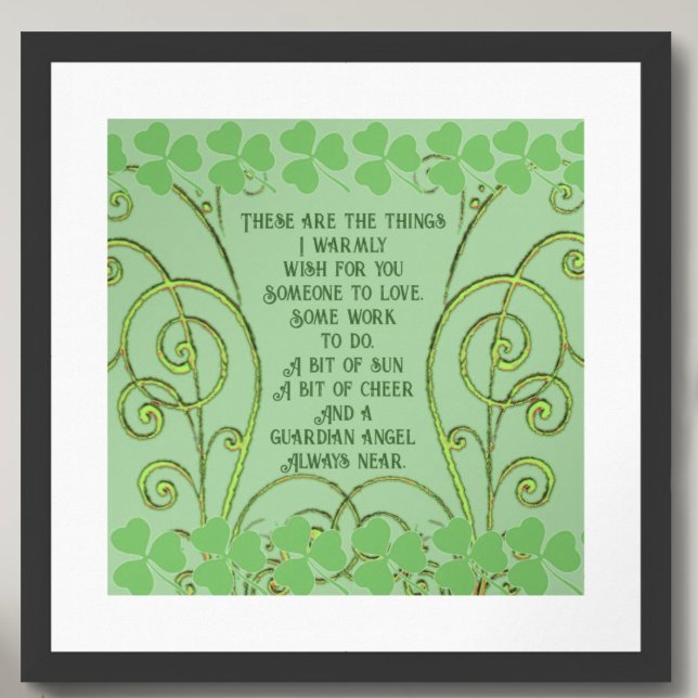 Irish Blessing - Someone to Love - Some Work Poster (Creator Uploaded)