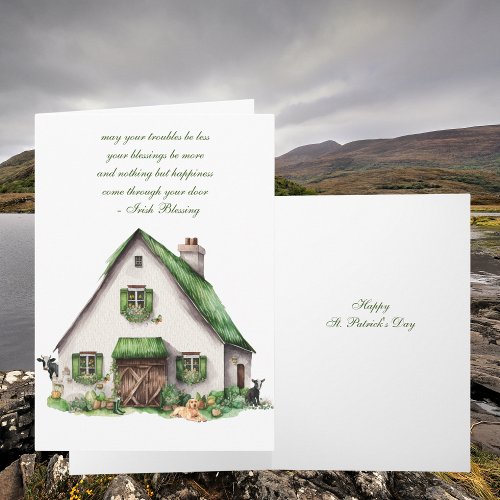 Irish Blessing St Patricks Day Card