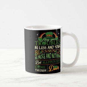 Irish Blessing St Patricks Day Leprechaun Rainbow  Coffee Mug