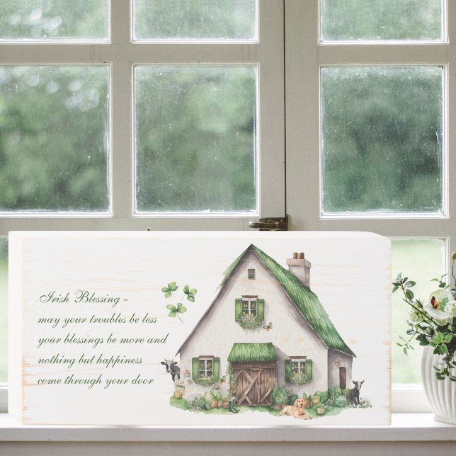 Irish Blessing St. Patrick's Day Wooden Box Sign (Creator Uploaded)