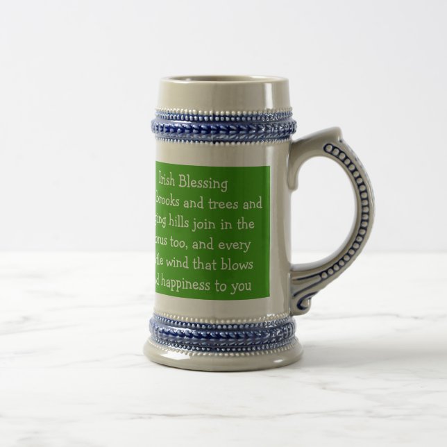Irish blessing stein (Right)