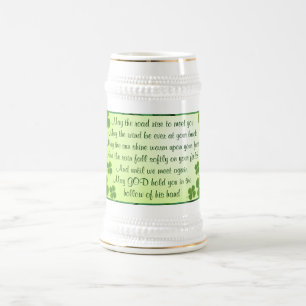 Irish blessing stein