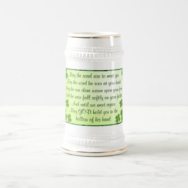 Irish blessing stein (Center)