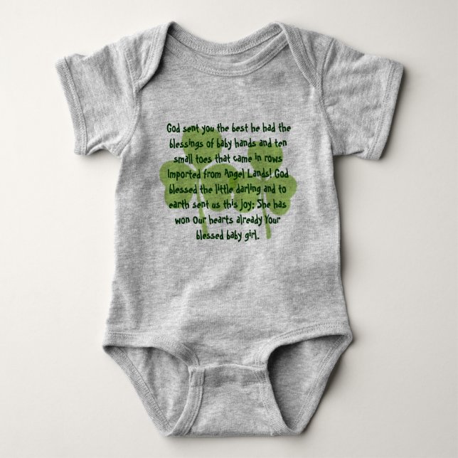 Irish Blessing t-Shirt Baby Bodysuit (Front)