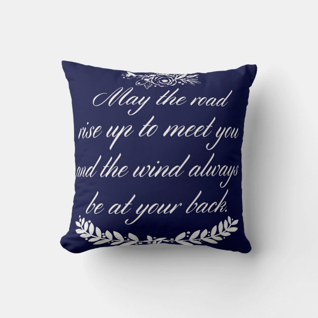 Irish Blessing Throw Pillow (Front)