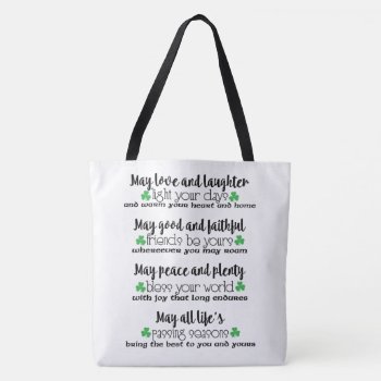 Irish Blessing Tote Bag by totallypainted at Zazzle