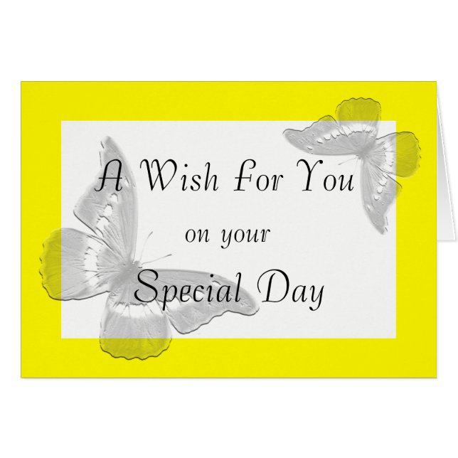 Irish Blessing: Wings of a Butterfly Card (Front Horizontal)