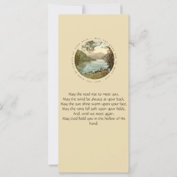 Irish Blessing With Vintage Lake In Ireland by DigitalDreambuilder at Zazzle