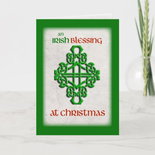 Irish Blessings at Christmas Holiday Card