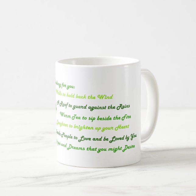 Irish Blessings Coffee Mug (Front Right)