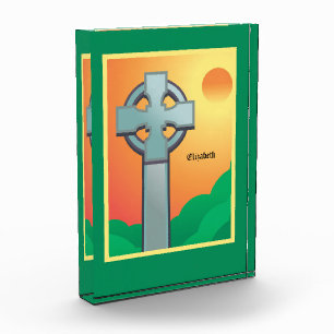 Irish Blessings Cross Personalized Acrylic Award