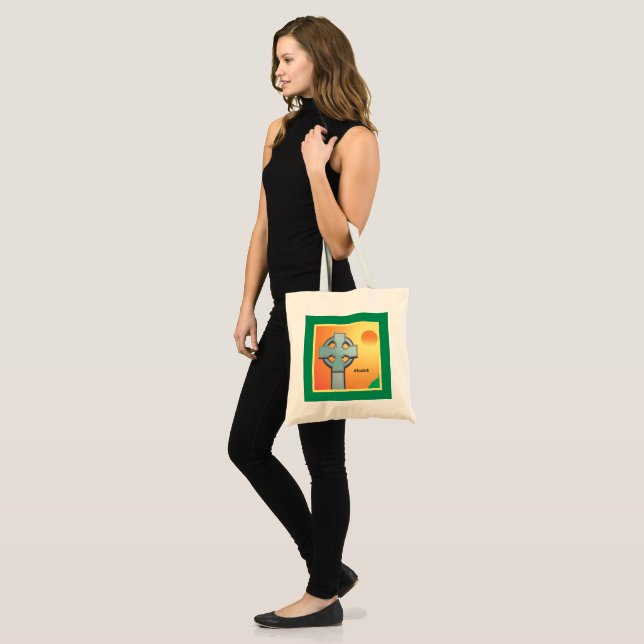 Irish Blessings Cross Personalized Tote Bag (Front (Model))