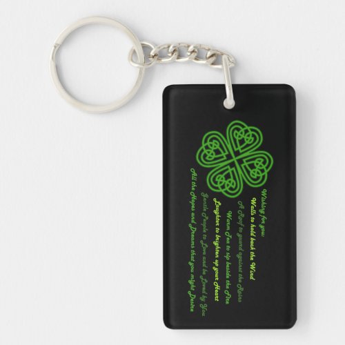 Irish Blessings Keychain