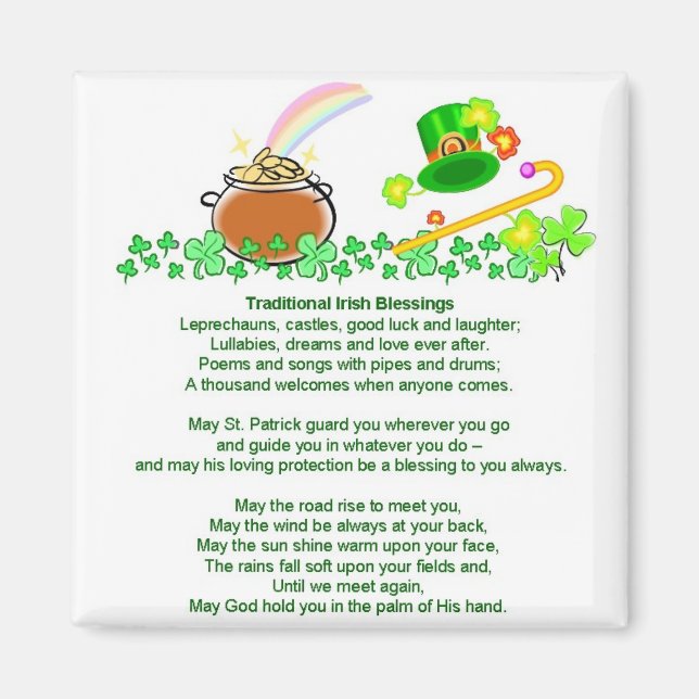 Irish Blessings Magnet (Front)