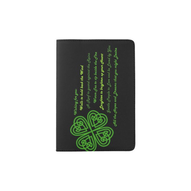 Irish Blessings Passport Holder (Front)