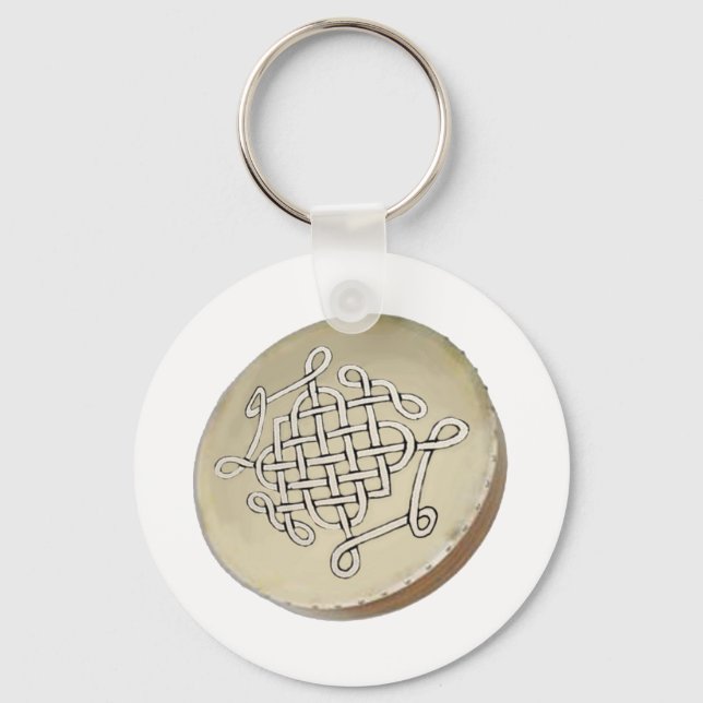 Irish Bodhran - Irish Step Dance Keychain (Front)