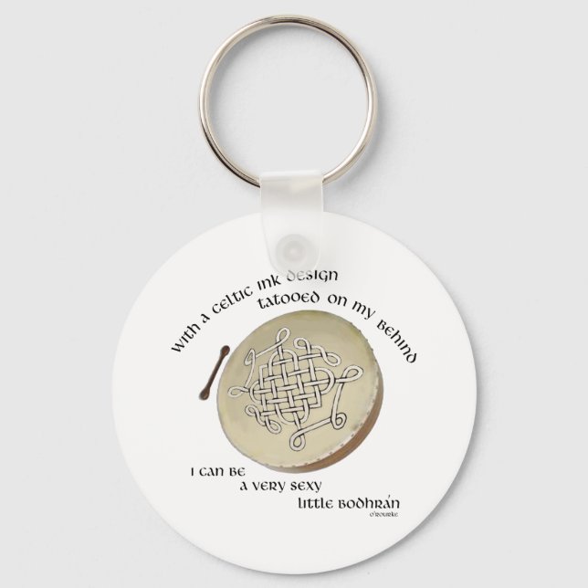Irish Bodhran - Irish Step Dance Keychain (Front)