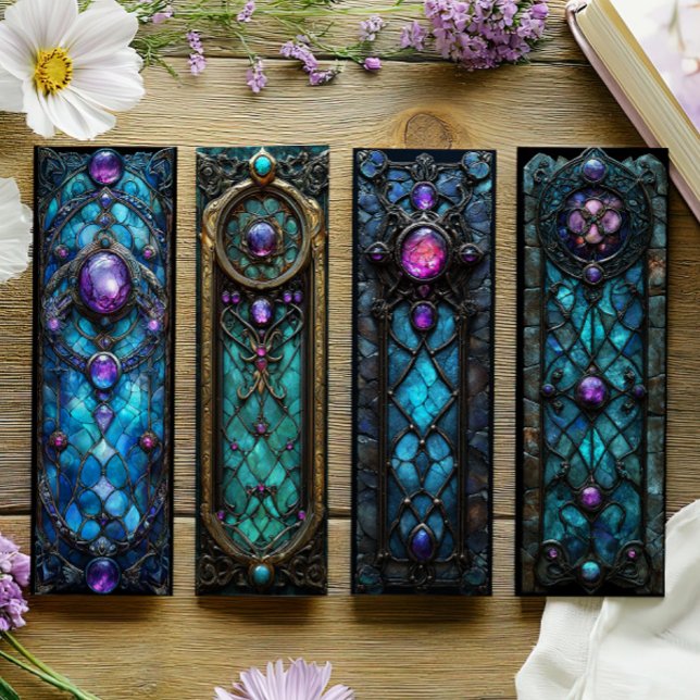 Irish Bookmarks, Celtic Stained Glass Bookmarks 20 (Creator Uploaded)