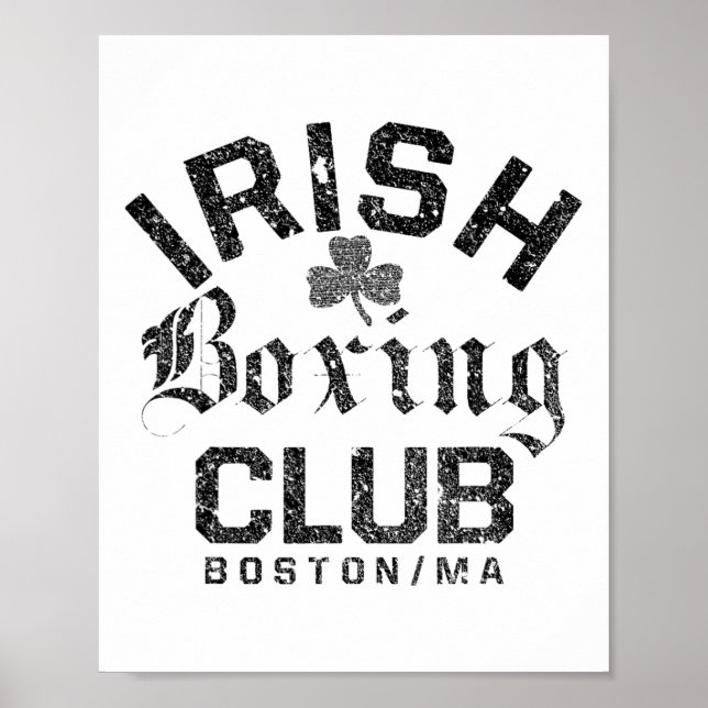 Irish Boxing Club - Boston Machusetts  Poster (Front)