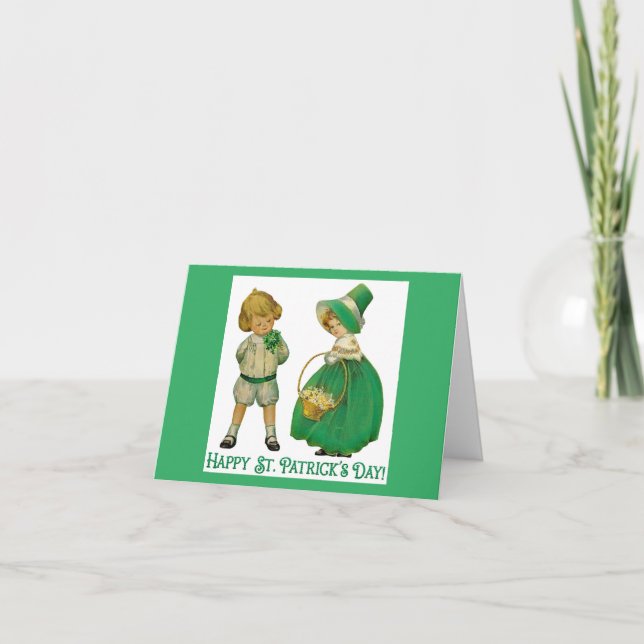 Irish Boy And Girl Greeting Card (Front)