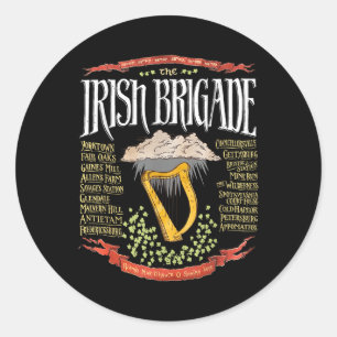 Irish Brigade Civil War Classic Round Sticker