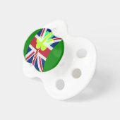 Irish British Flag Shamrock Clover St. Patrick UK Pacifier (Front Right)