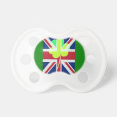 Irish British Flag Shamrock Clover St. Patrick UK Pacifier (Front)