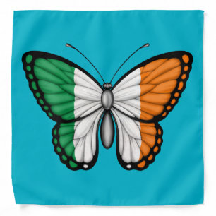 Irish Butterfly Flag on Green Bandana