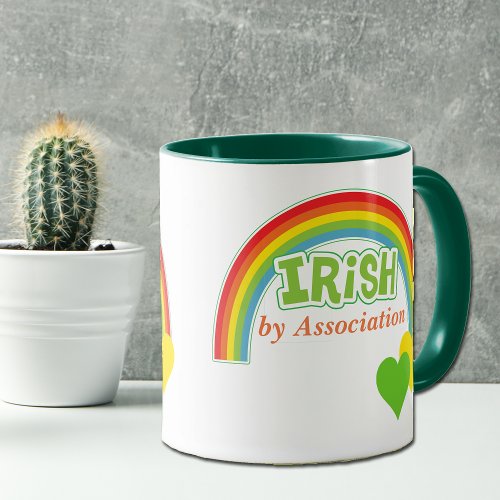 Irish By Association Rainbow Hearts Mug