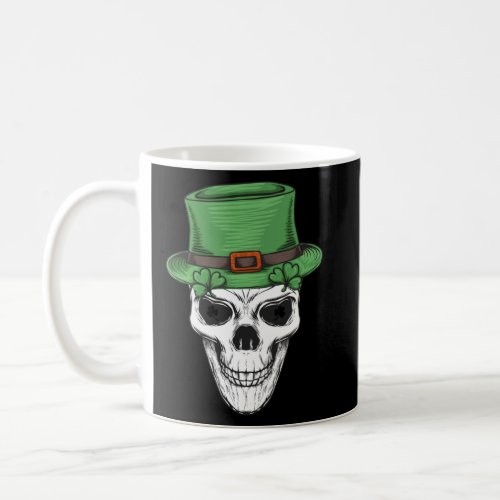 Irish C Sugar Skull Saint Patricks Day of Dead  Coffee Mug