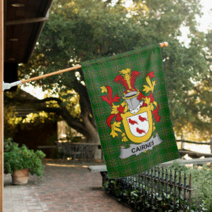  Irish Cairnes Coat of Arms Family Crest Ireland House Flag