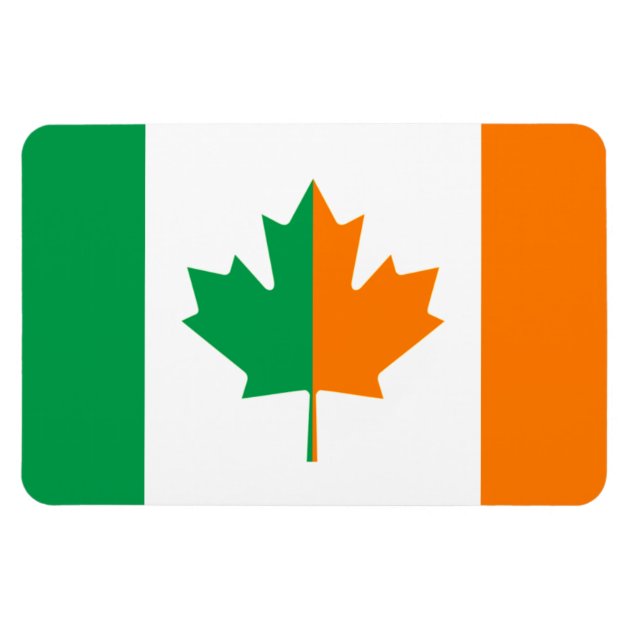 Irish Canadian Flag Magnet | Zazzle