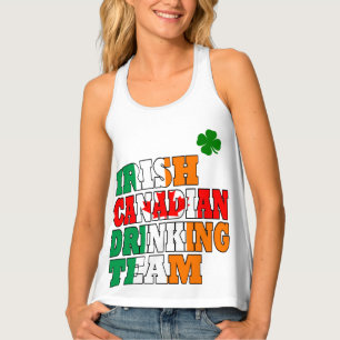 Irish Canadian  St Patricks day drinking team All- Tank Top