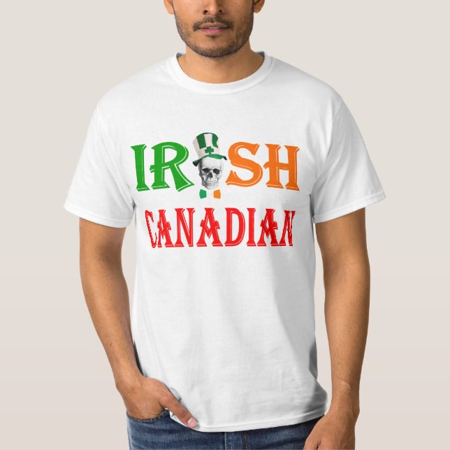 Irish Canadian St Patrick's day T-Shirt (Front)