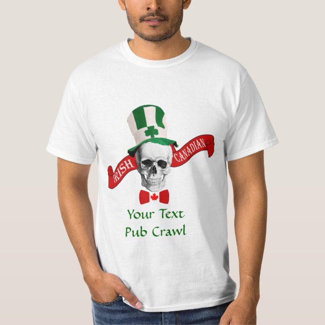 Irish Canadian St Patrick's day T-Shirt (Front)