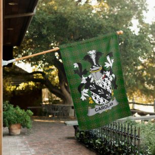 Irish Carolan Coat of Arms Family Crest Ireland House Flag