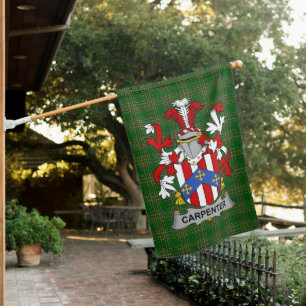  Irish Carpenter Coat of Arms Family Crest Ireland House Flag