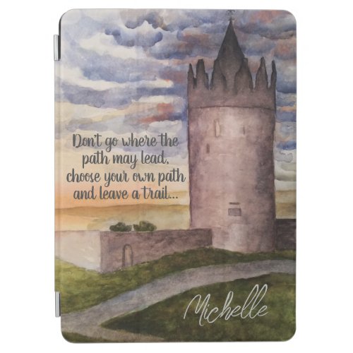 Irish castle and landscape Notebook iPad Air Cover