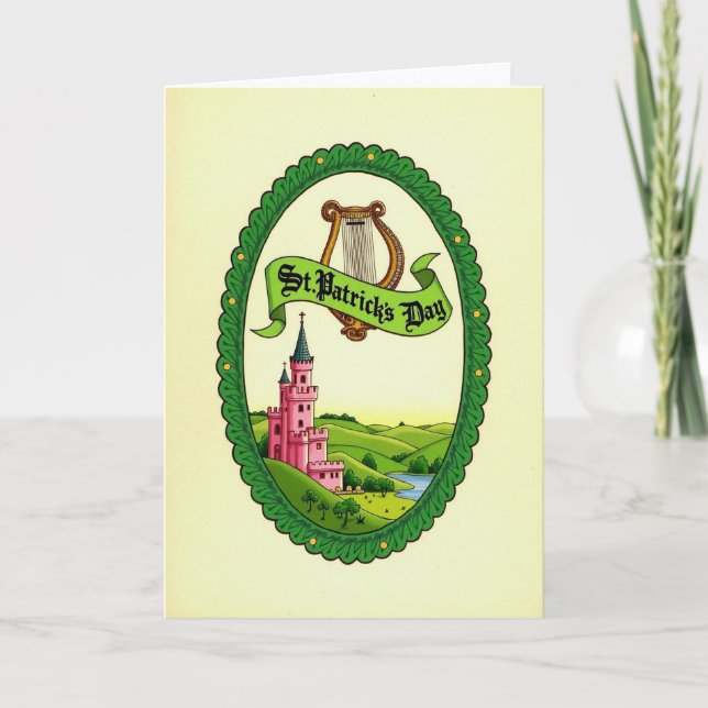 Irish Castle Happy Day Card (Front)