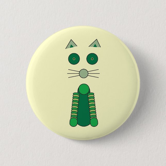 Irish CAT T-Shirt Pinback Button (Front)