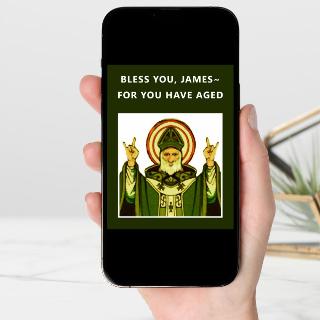 Irish Catholic Birthday Card (Front Digital)