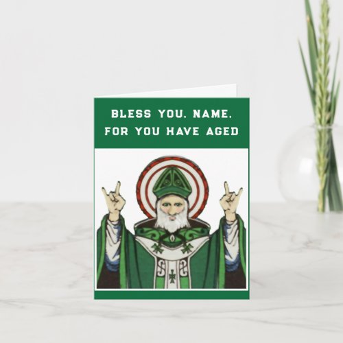 Irish Catholic birthday Card