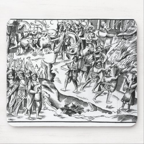 Irish Cattle Raid on an English Plantation Mouse Pad