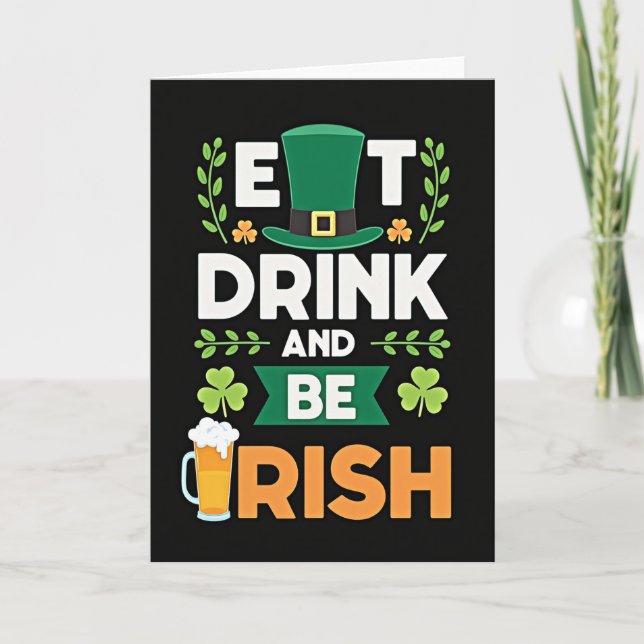 Irish Celebration Graphic Card (Front)