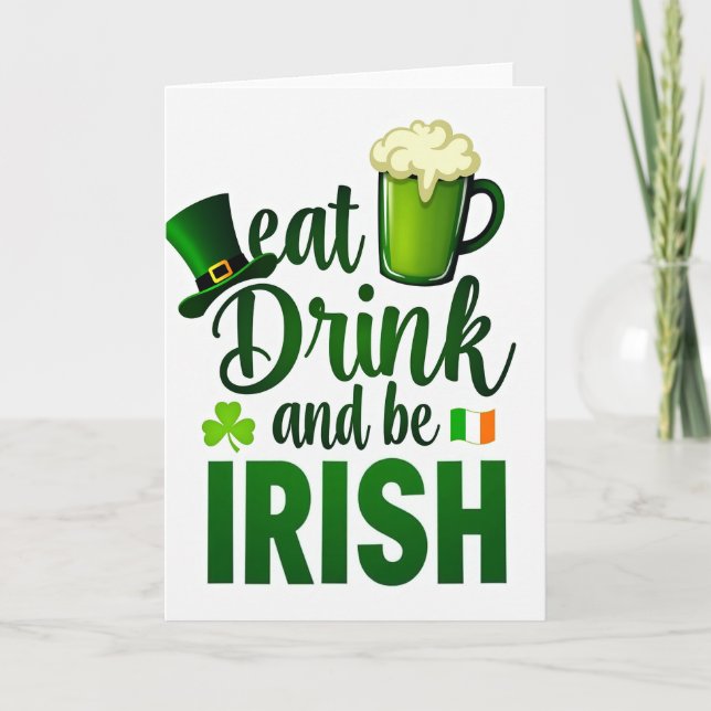 Irish Celebration Pattern Card (Front)