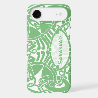 Irish Celtic Bird Circle Pattern Personalized  iPhone 17 Air Case