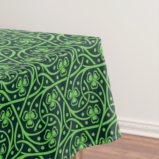 Irish Celtic Clover Tablecloth (In Situ)