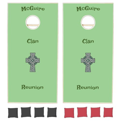 Irish Celtic Cross Customizable Cornhole set