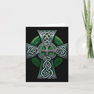 Irish Celtic Cross Knot Christian Holy Trinity Sco Card