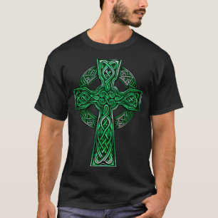 Irish Celtic Cross Knot Christian Holy Trinity Sco T-Shirt
